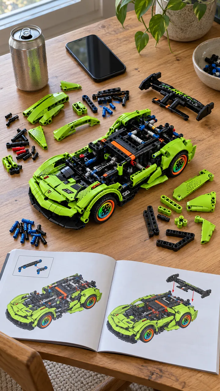 Budowa Venom Green na biurku