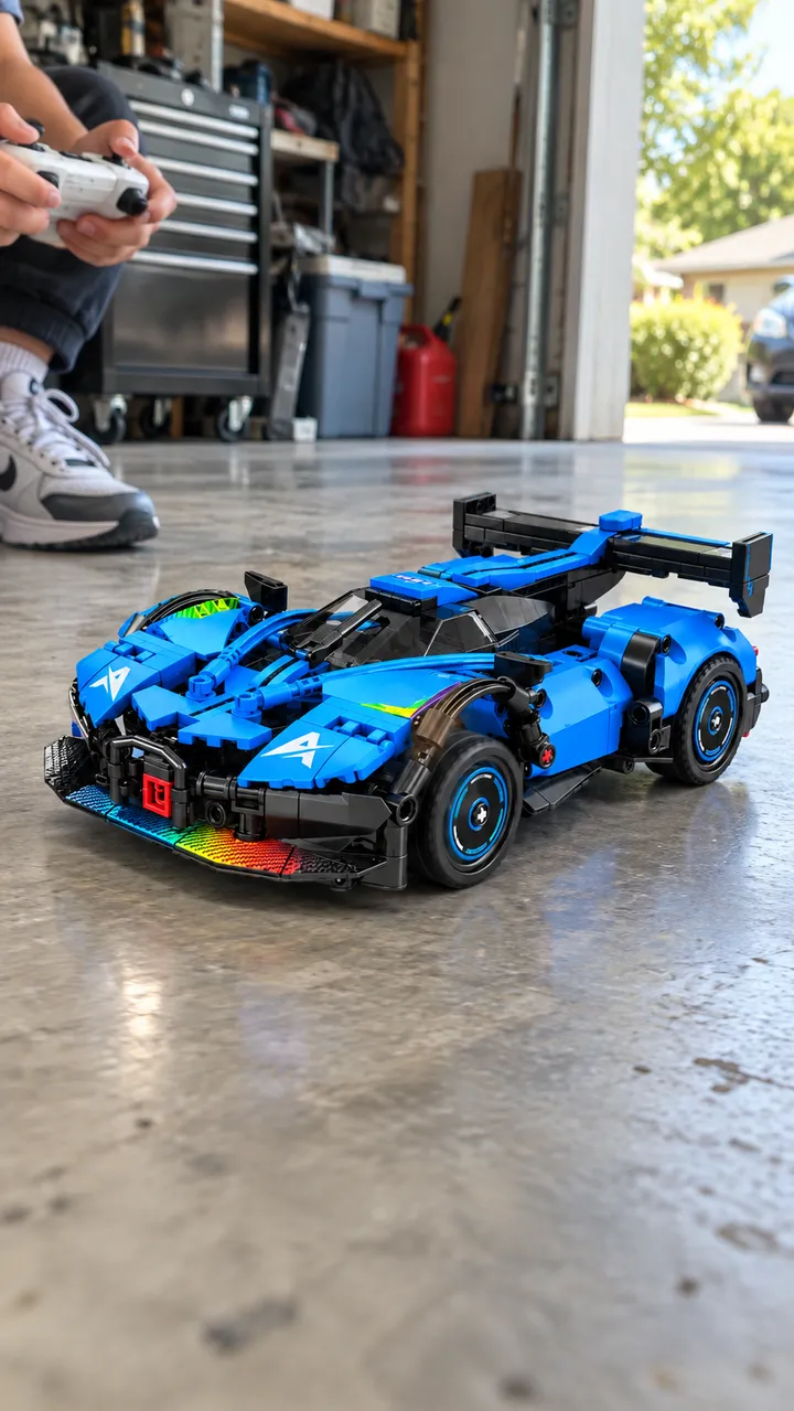 Blue Thunder jedzie po garażu